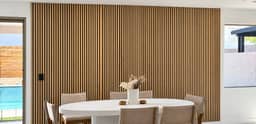Dining room slat wall built by Major Premium