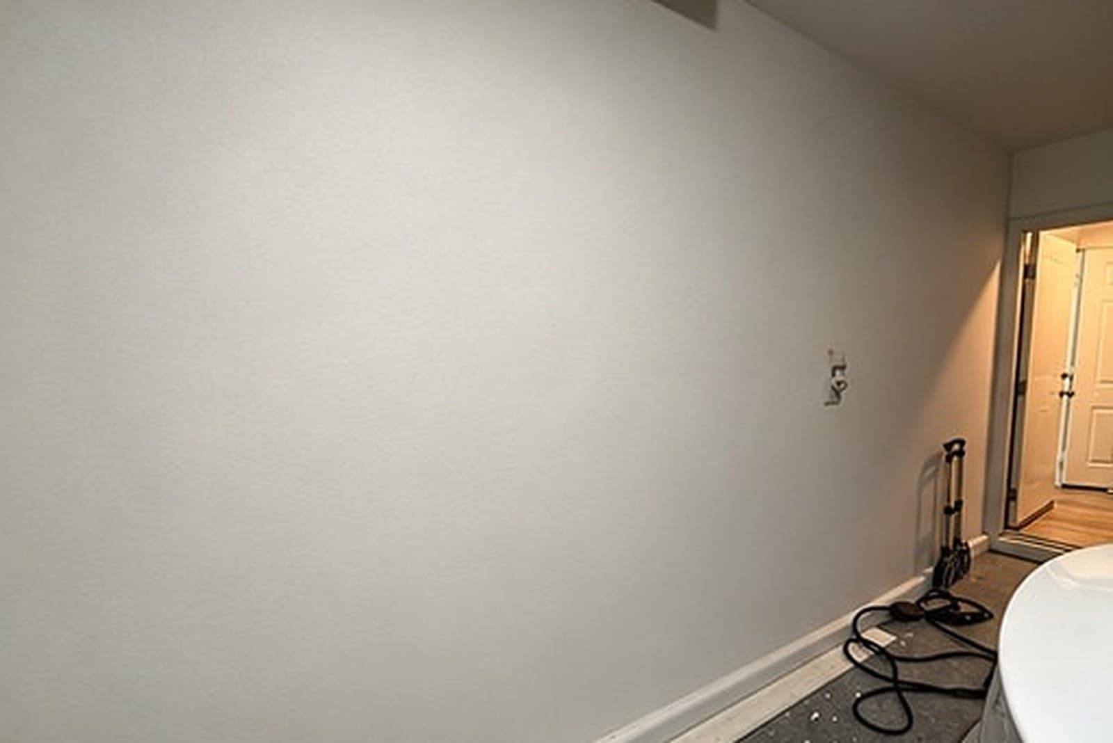 Drywall repair & paint, garage — a real Major Premium job