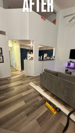 After: Luxury Vinyl Plank Flooring