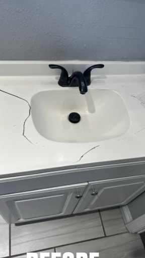 Before: Bathroom Vanity Installation