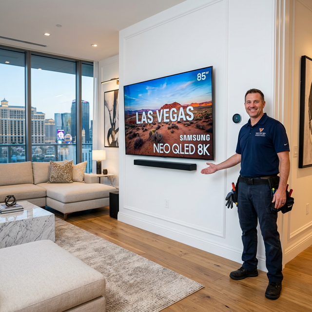 After: TV Mount + Cable Concealment